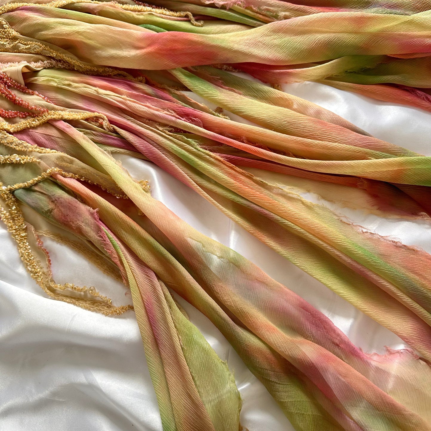 SEA SIREN JELLYFISH EMBELLISHED HALTER NECK SILK GOWN