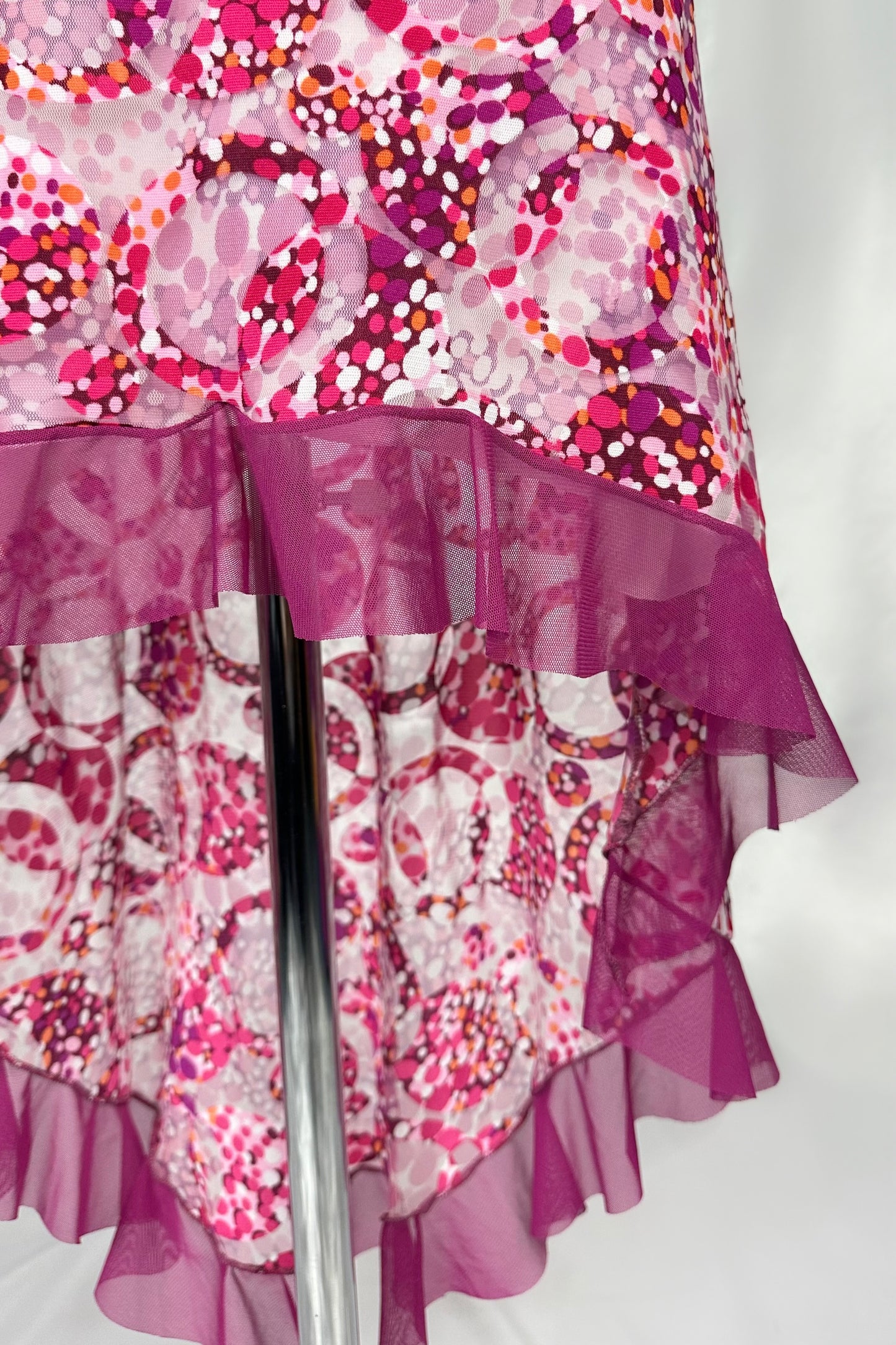 FUCHSIA FLOWER POP CORSET TOP & MIDAXI SKIRT SET