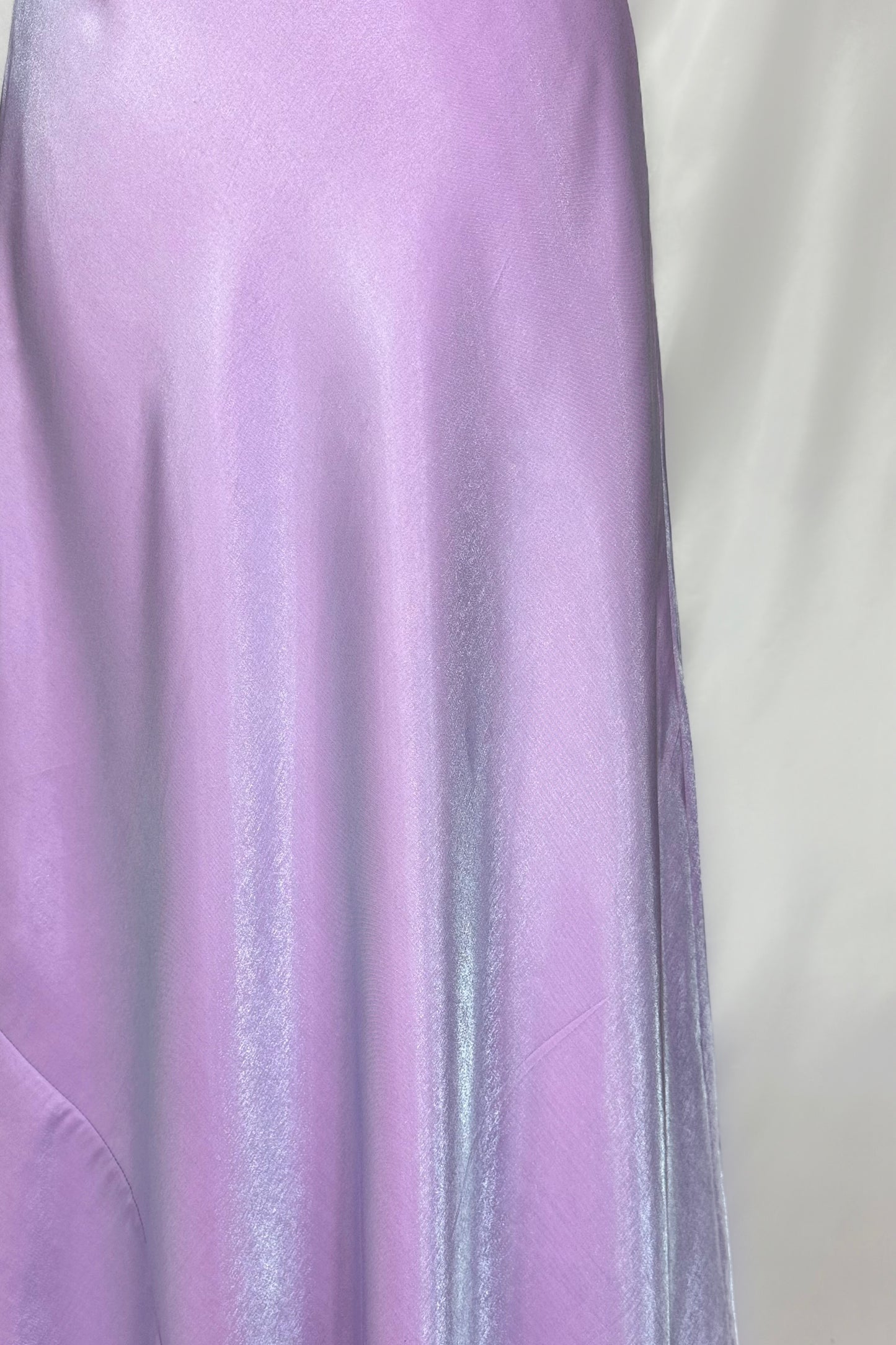 LILAC SHIMMER IRIDESCENT BEADED MAXI DRESS