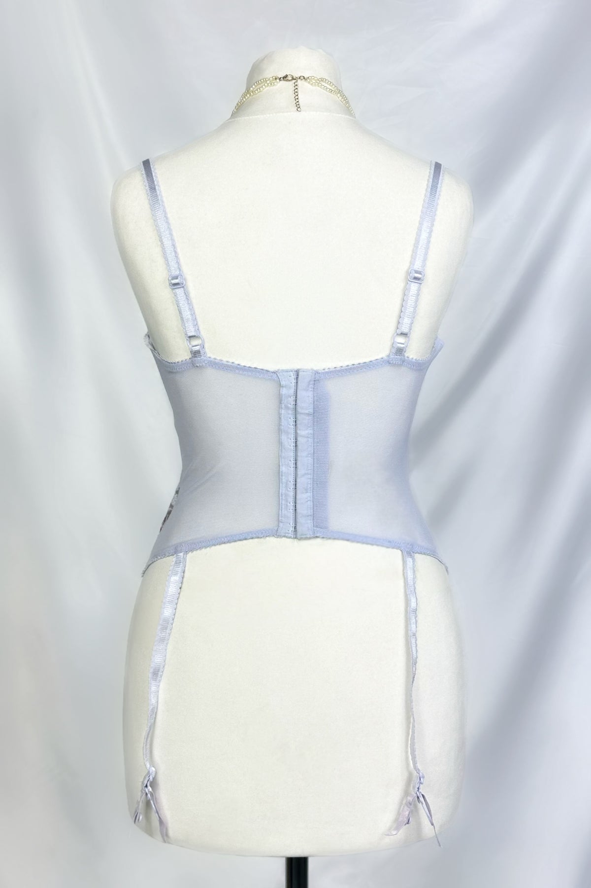 Lilac Fae Floral Embroidered Corset Top
