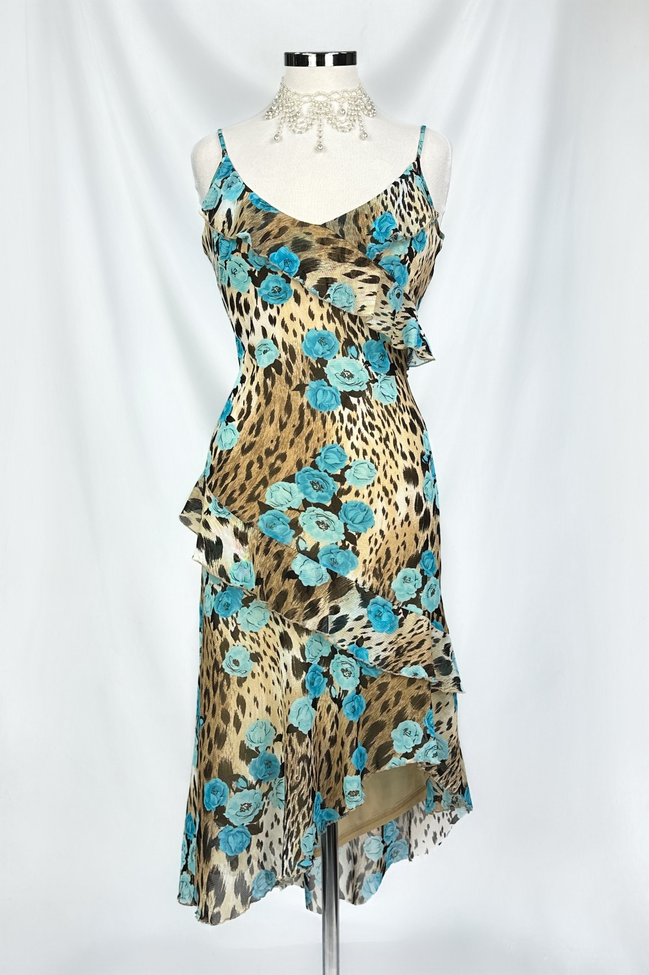 Spring animal＆floral dress☆accessories☆ JULIANNA DRESS - GREEN : FLORAL : ROCCOCO FLORAL – Tiger Mist USA