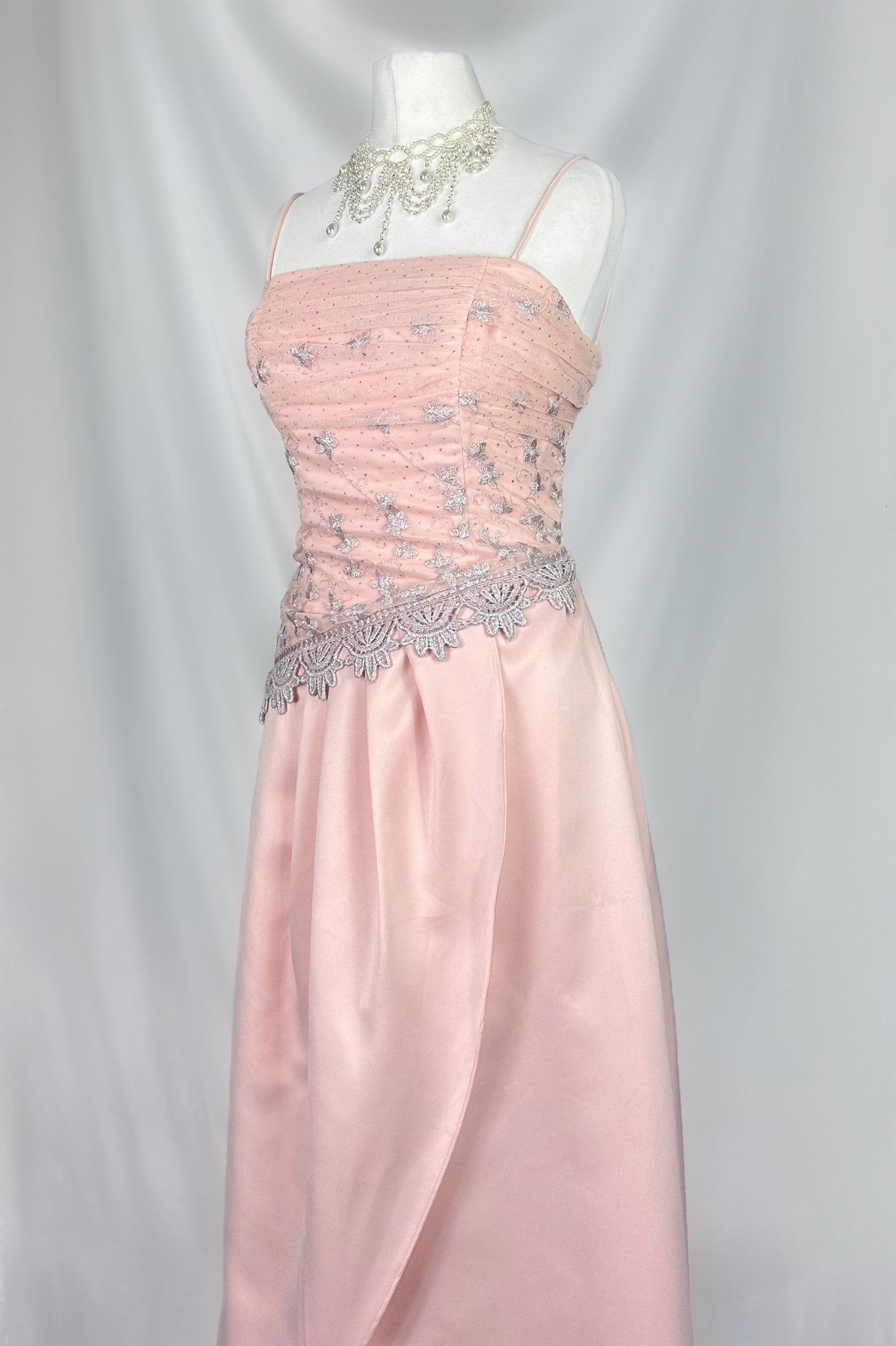 BABY BLUSH PINK PRINCESS CORSET GOWN