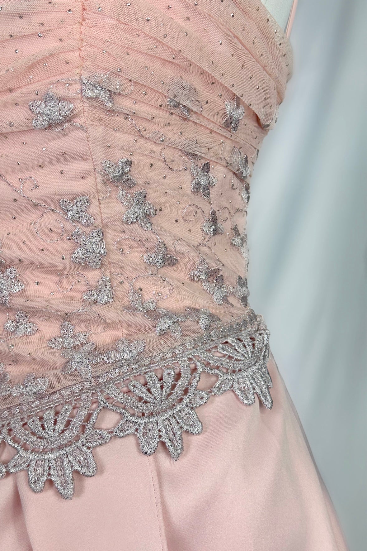 BABY BLUSH PINK PRINCESS CORSET GOWN