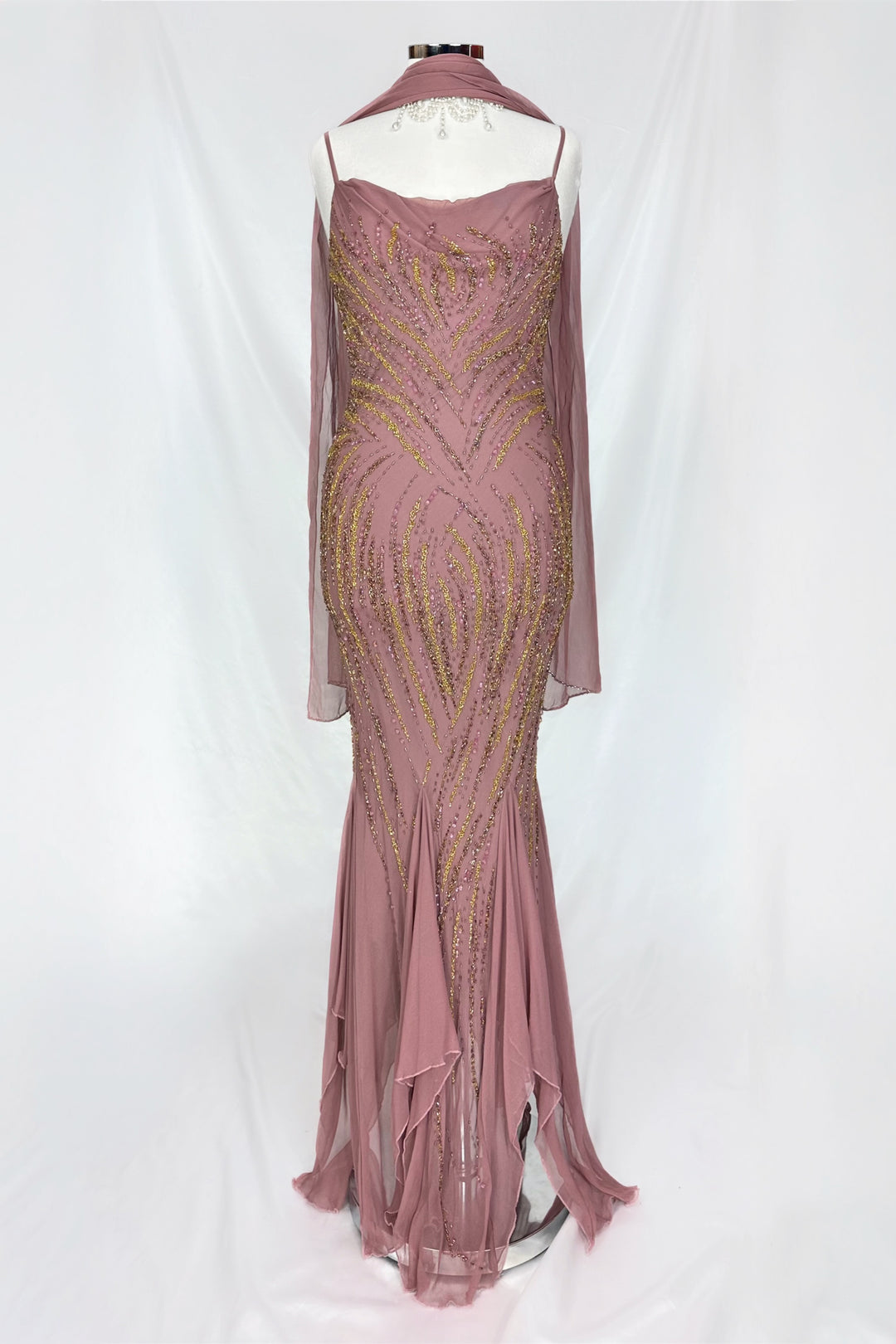 muted pink dress Baby Pink Midi Dress with Puff Sleeves and Flared Skirt Elegant Tea Length Outfit for Wedding Guests and Special Celebrations