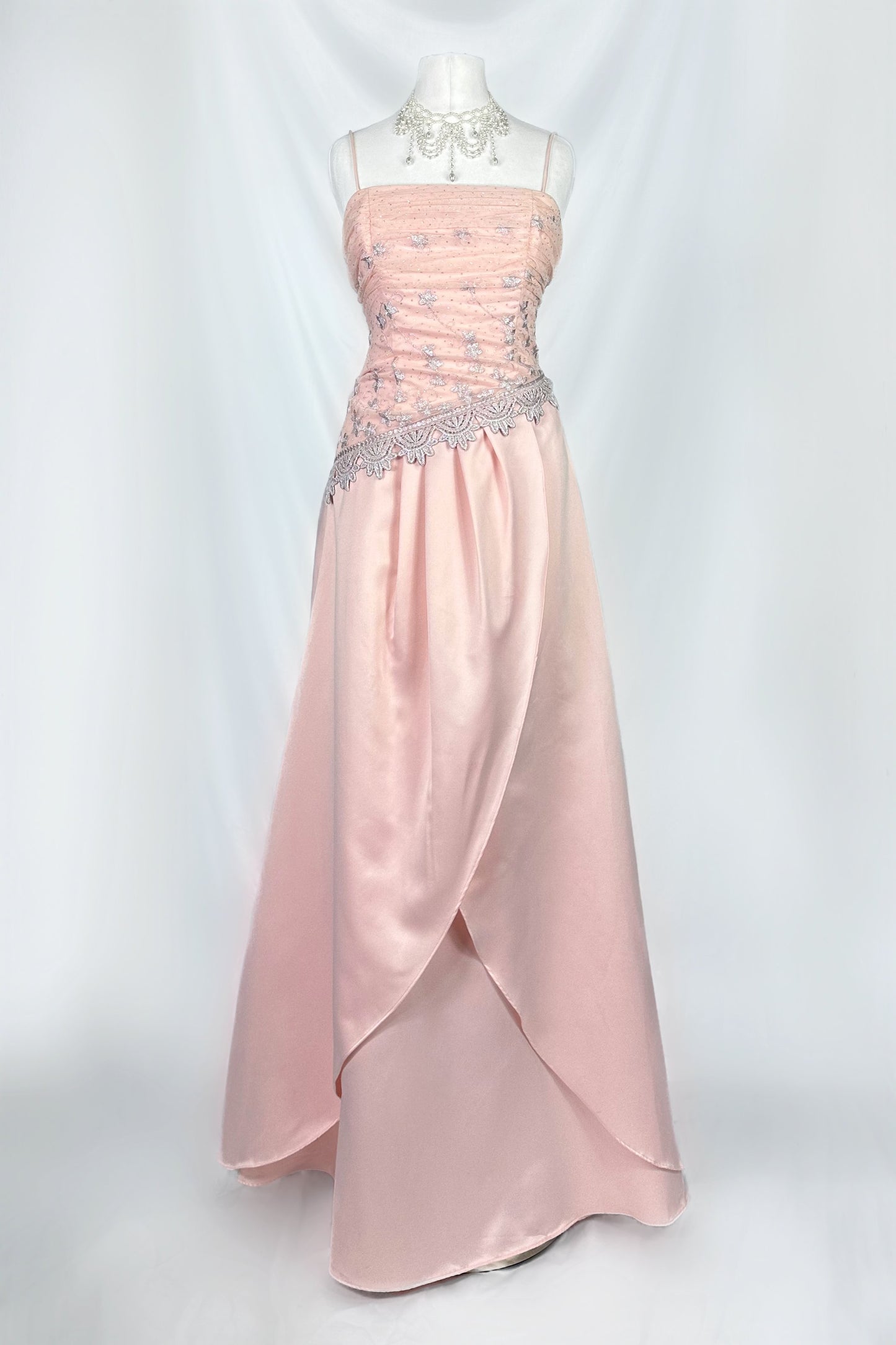 BABY BLUSH PINK PRINCESS CORSET GOWN