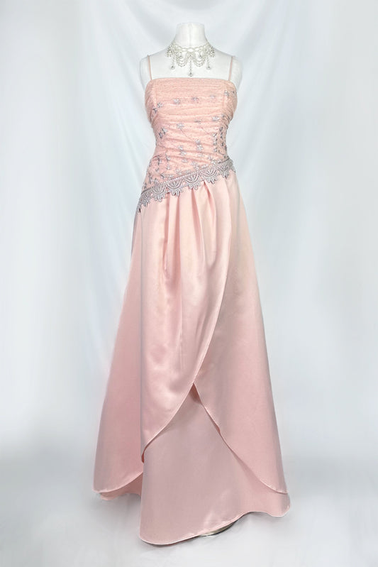 BABY BLUSH PINK PRINCESS CORSET GOWN