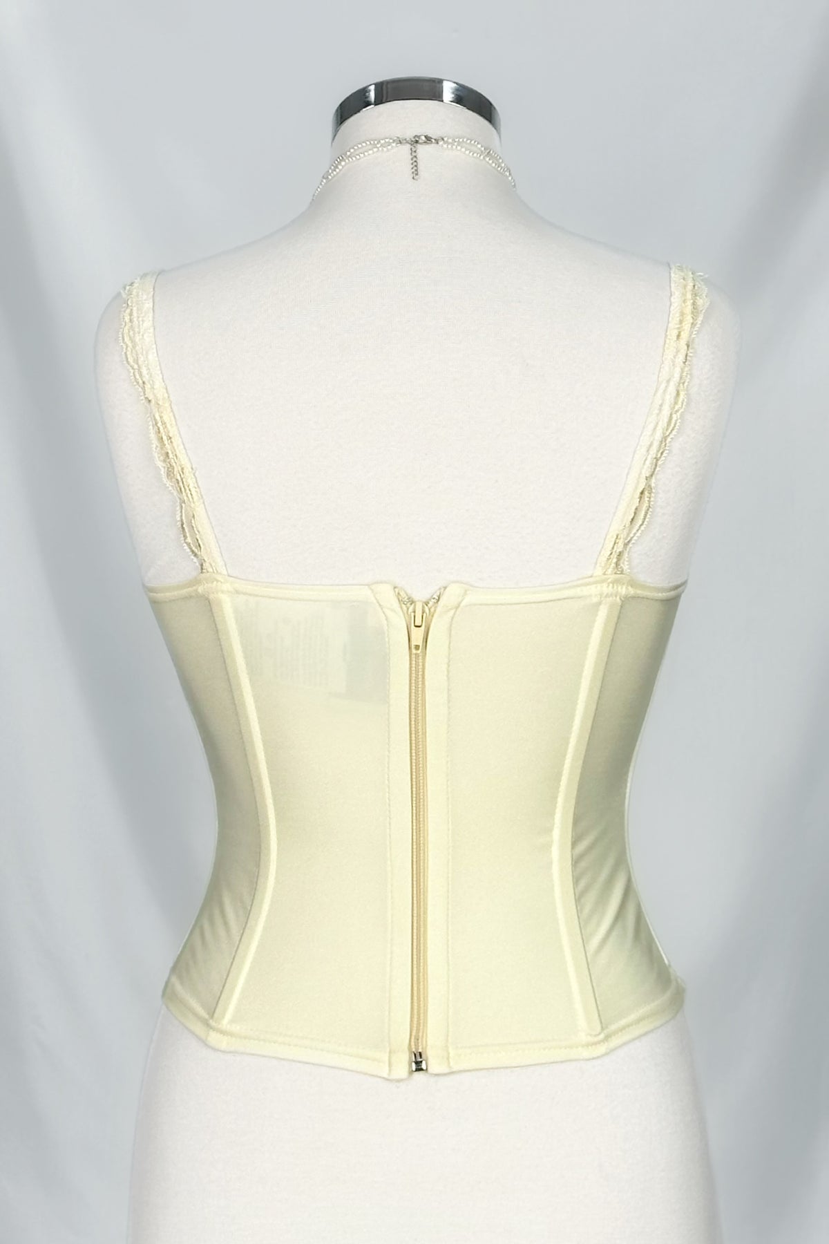 Ivory Reverie Lace Embroidered Corset Top