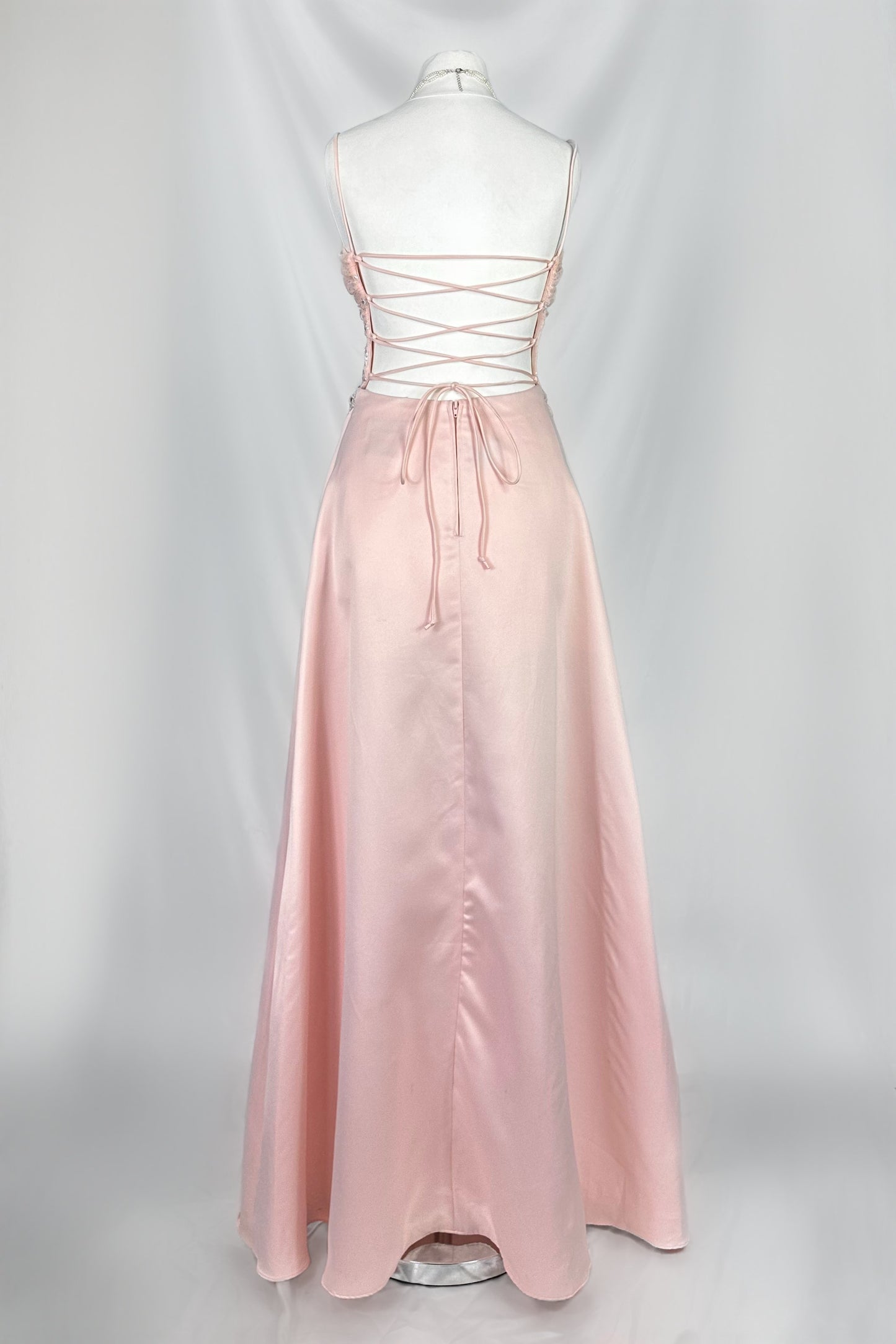 BABY BLUSH PINK PRINCESS CORSET GOWN
