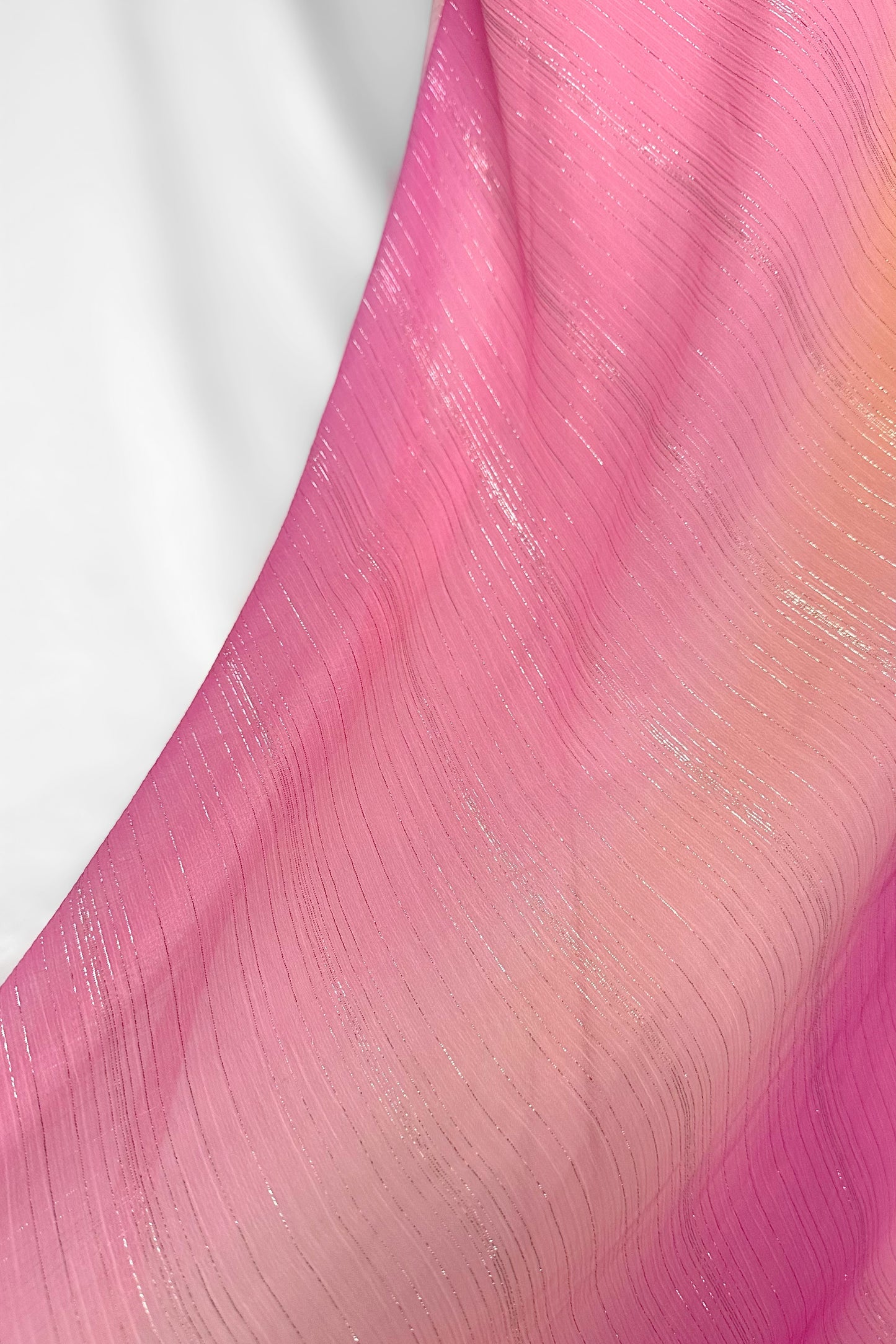 SUNSET SHIMMERS PINK & ORANGE OMBRÉ COWL NECK MAXI DRESS