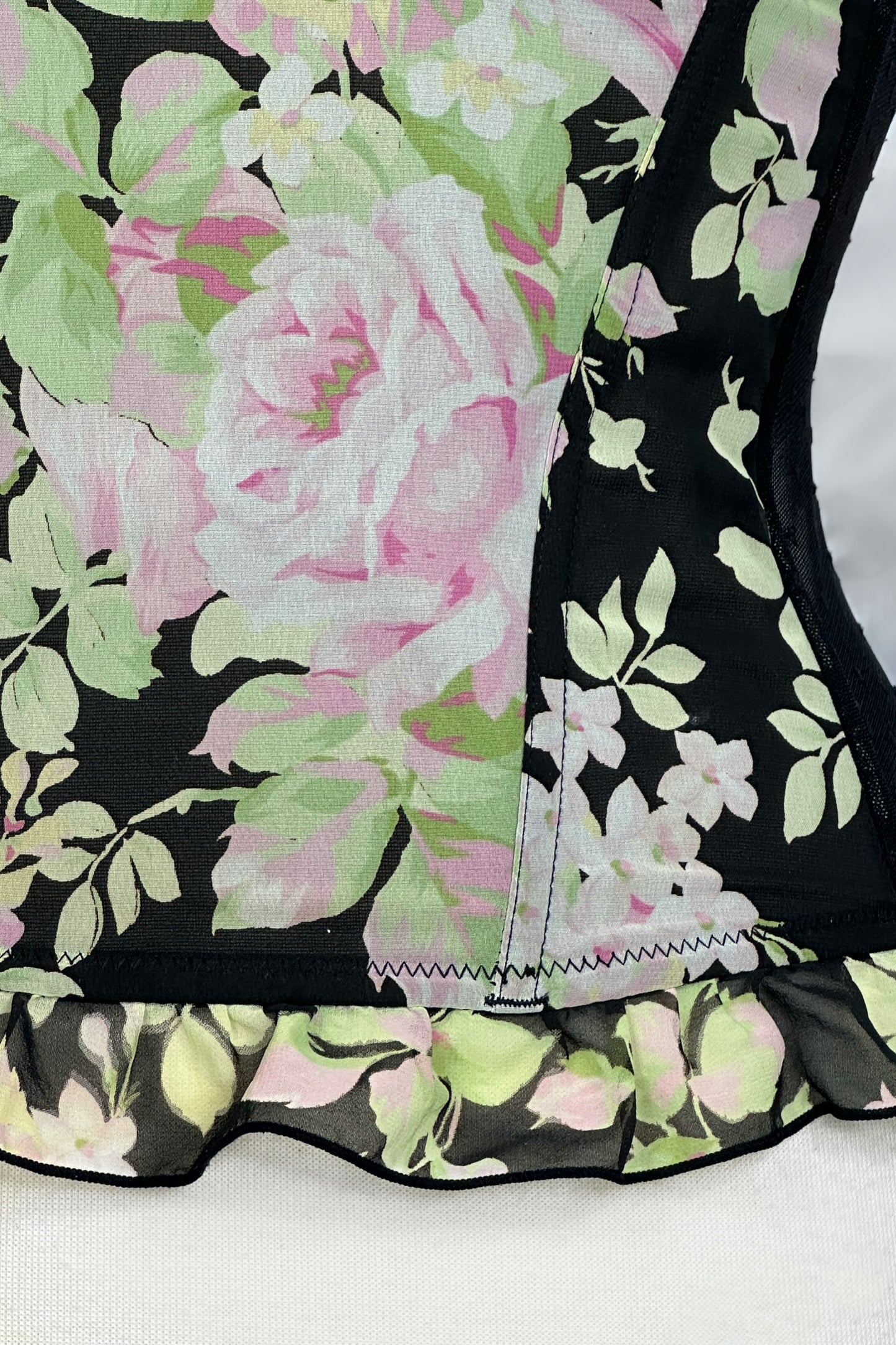 Gardenia Mesh Floral Lace Corset Top